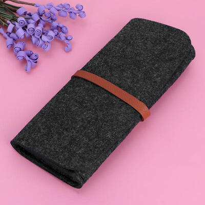 

Greensen Portable Wool Felt Pencil Bags Gift Case Office Supplies Pouch Stationery