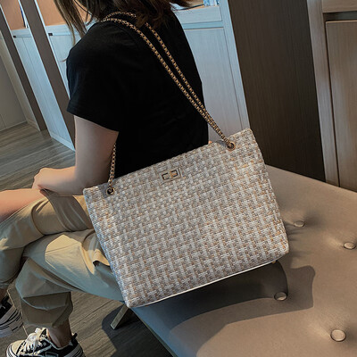

Advanced sense bag handbags new 2019 fashion big bag foreign gas Messenger bag wild ins chain shoulder bag
