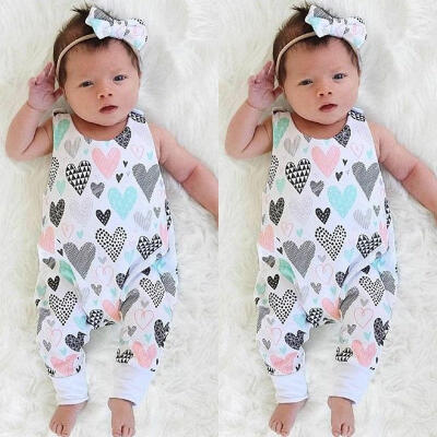 

Newborn Baby Girl Long Romper Bodysuit Jumpsuit Playsuit Clothes Overall Outfits