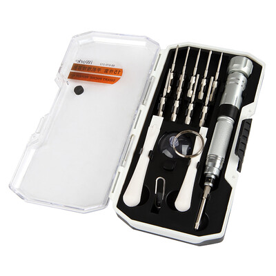 

SANTO 15 piece set of professional-grade precision screwdriver set Apple mobile phone repair tool aluminum handle S2 batch head 88-670-212