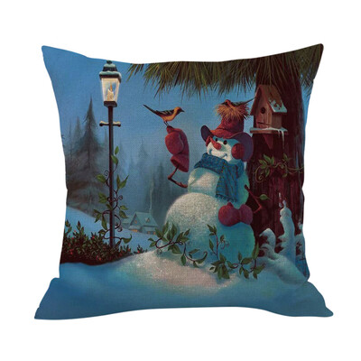 

Tailored Merry Christmas Cushion Cover Square Pillow Case Home Decor