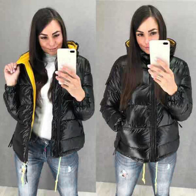 

Tailored Women Winter Hooded Warm Thick Outerwear Coat Slim Cotton-padded Jacket