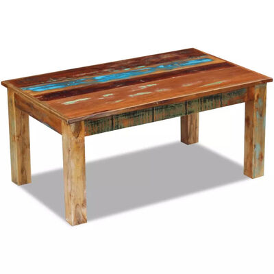 

Coffee Table Solid Reclaimed Wood 394"x236"x177"