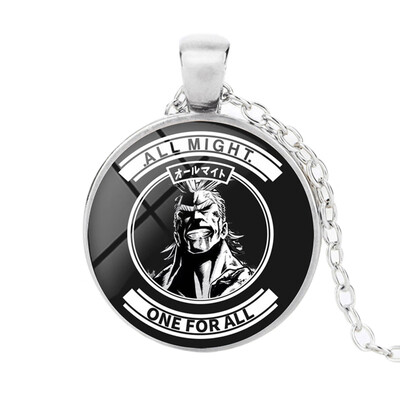 

26 Styles For You Choose Anime Boku No My Hero Academia Katsuki Deku All Might Cabochon Necklace Unisex Jewelry