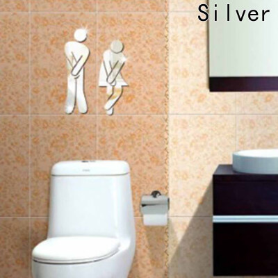 

WC Accessories Accessories Art Wall Sticker Decor Cute Men 3D Toilet Sticker