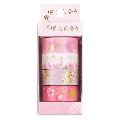 

4 Rolls Printed Washi Paper Tape Decorative For Arts And DIY Crafts Gift Wrapping Scrapbooking Planners