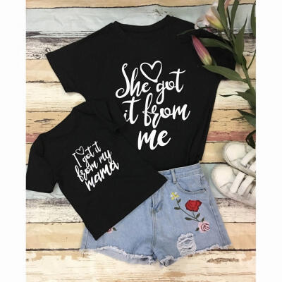 

Hot UK Stock Mama´s Women Mother Tops Kids Girls Daughter Summer Tee T-shirt Clothes