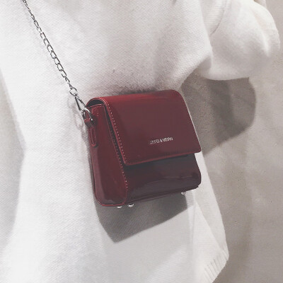 

Ins net red black bag on the new texture bag female 2019 new wave Korean version of the chic chain shoulder Messenger bag