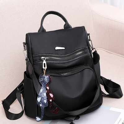 

Tailored Womens Fashion Backpack Waterproof Nylon Bag Anti-Theft Shoulder Bag Leisure