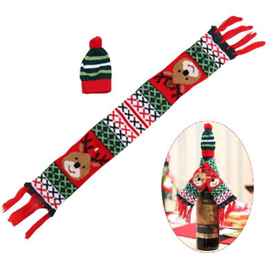 

New Christmas Wine Bottle Cover Christmas Wine Bottle Decoration