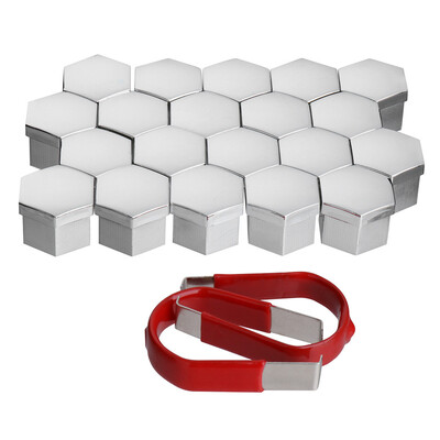 

Tailored 20 X 19MM Chrome Alloy Wheel Nuts Lugs Bolts Cap Covers Protector Plastic