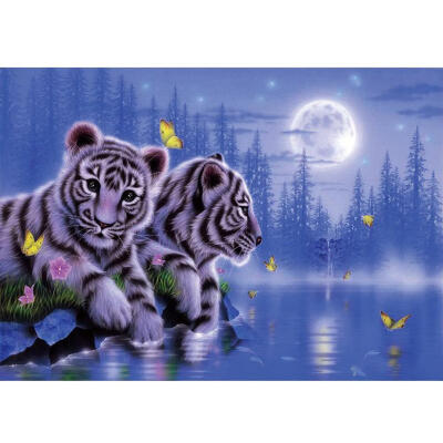 

5D DIY Full Drill Square Diamond Painting Tigers Cross Stitch Embroidery