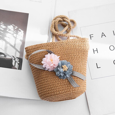 

Baby Small Bag Straw Shoulder Messenger Crossbody Bag Girl Mini For Summer Hot