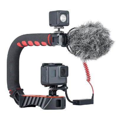 

Ulanzi U-Grip PRO Portable U Shape Video Handle Handheld Stabilizer Grip Holder with 14in Screw Cold Shoe Mount for DSLR SLR Came