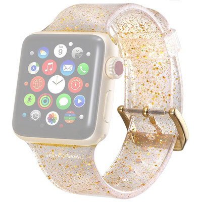 

〖Follure〗Bling Soft Silicone Replacement Sport Band Strap For Apple For iwatch 4 44mm
