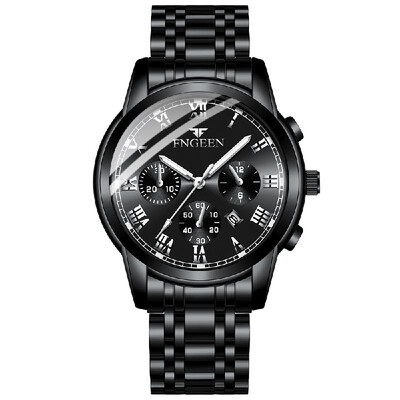 

Universal Luminous Calendar Fashion Business Sport Stainless Steel Wristwatch Waterproof Gift Multifunctional Watch