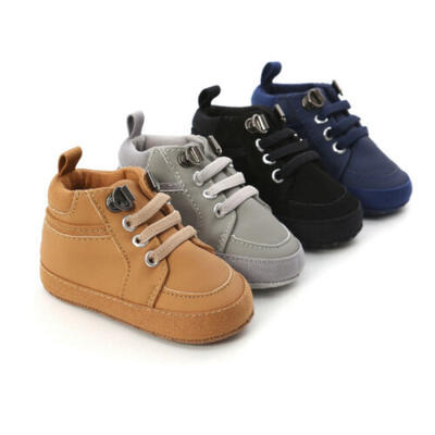 

US Newborn Baby Boy Soft Sole Crib Shoes Toddler Kids Anti-slip Sneakers Shoes