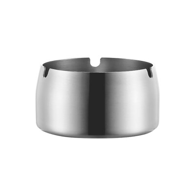 

Toponeto Stainless Steel High Temperature Resistant Drop Resistant Round Design Ashtray