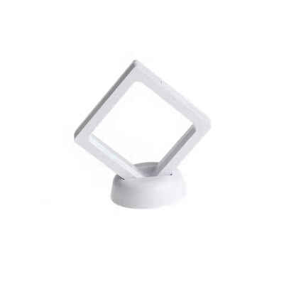 

Transparent PET Membrane Suspended Jewelry Display Case Coins Gems Artefacts Holder Stand Box