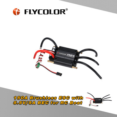 

New Remote Control Toys Parts & Accessories Original Flycolor Waterproof 150A Brushless ESC Electronic Speed Controller with 5