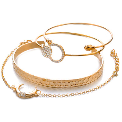 

Simple Bracelets Exquisite Chain Vintage Cuff Bangle Bracelet for Gifts