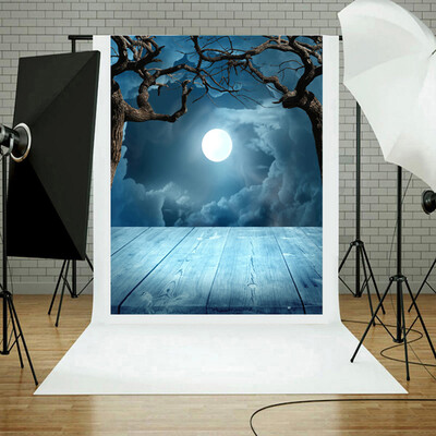 

Toponeto Halloween Backdrops Pumpkin Vinyl 3x5FT Lantern Background Photography Studio A