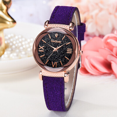 

RM Fashion Simple Roman Numeral Scale Starry Dial Dial Quartz Female Watch
