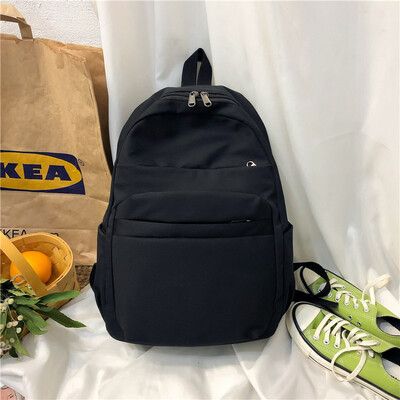 

The Simple&Ancient Backpack&Shoulder Bag for Senior High School Students in Korean Edition of INS Bookbag