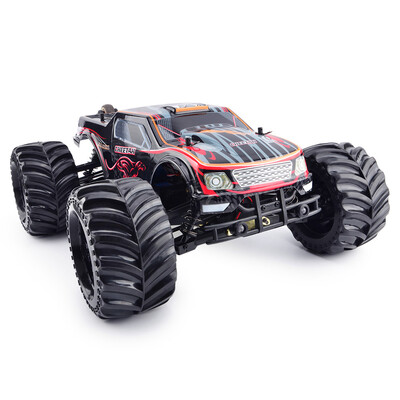 

JLB Racing 11101 CHEETACH 110 Brushless RC Monster Truck RTR 70 - 80kmh HOBBYWING 120A Waterproof ESC FS - GT2E Transmitter