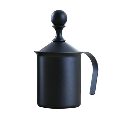 

Double Layers Stainless Steel Manual Milk Frother Coffee Foam Mesh Creamer