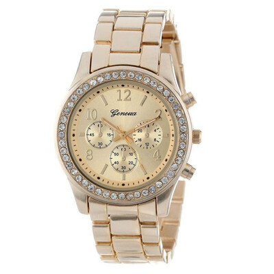 

Womens Watches Business Watches Rhinestone Fashion Stainless Steel Analog Wrist Watch Hand Accessories Minimalism Clock 50