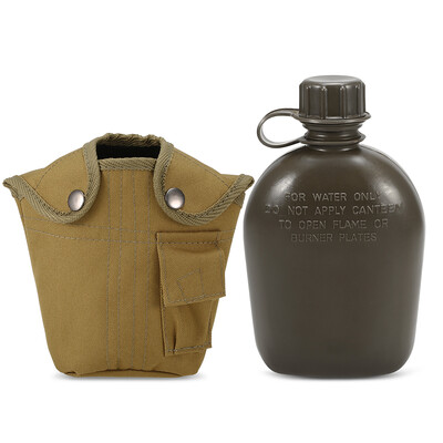 

Outdoor Military Canteen Bottle Camping Hiking Backpacking Survival Water Bottle Kettle with Cover