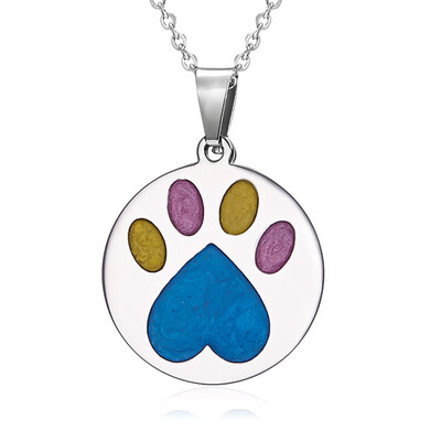 

New Colorful Stainless Steel Animal Enamel Necklace Pendant Women Charm Jewelry Gift