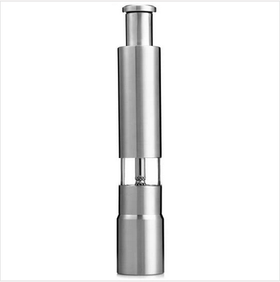 

Stainless steel manual pepper grinder kitchen condiment bottle home press pepper grinder