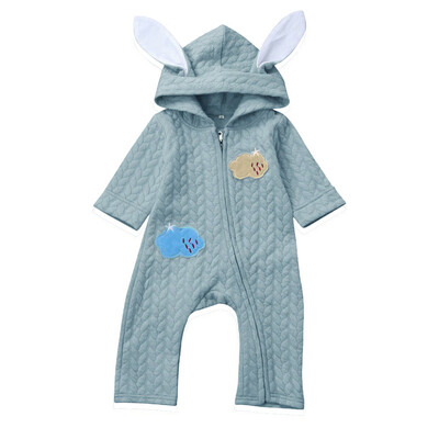 

Newborn Infant Baby Girl Boy Rabbit 3D Ear Cloud Hooded Romper Jumpsuit Clothes