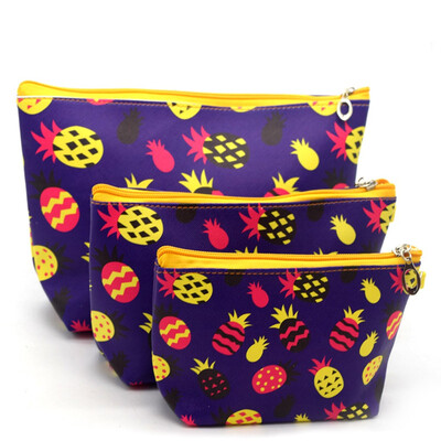 

Tailored Fashion Women Printing Leather Zipper Handbags Cosmetic Bag Makeup Pouch Purses