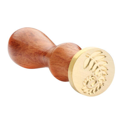 

Antique Wood Handle Metal Christmas Sealing Wax Stamps Invitations Decor