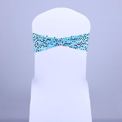 

Chair Sash Bow Elastic Chair Ribbon Back Tie Bands for Wedding Party Ceremony Banquet