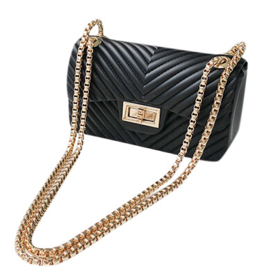 

Woman Chain Shoulder Bags Ladies Small Crossbody Bags Simple Small Square Bag PU Leather Mobile Phone Handbag T3G