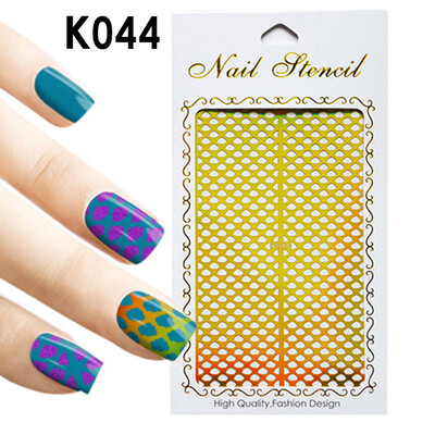 

〖Follure〗1Pc Irregular Hollow Nail Art Vinyls Stencil Stickers Manicure