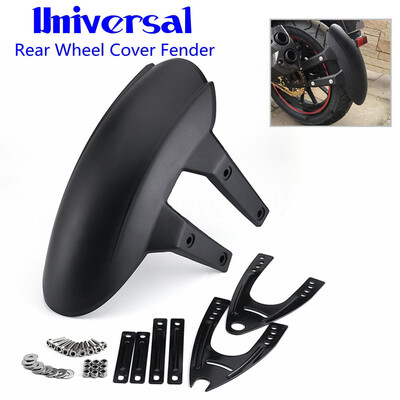 

Motorcycle Rear Wheel Cover Fender Splash Protective Guard Mudguard 2Brackets