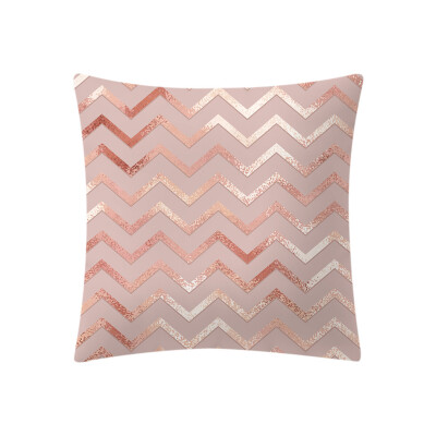 

〖Follure〗Rose Gold Pink Cushion Cover Square Pillowcase Home Decoratio