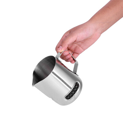 

600ml Stainless Steel Milk Frothing Pitcher Espresso Coffee Cup Mugs with MeasurementStainless Steel Milk Frothing Pitcher