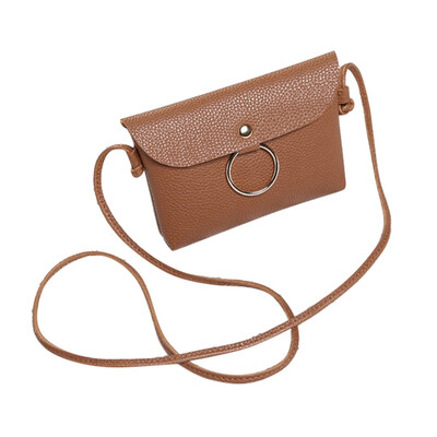 

Bags For Women 2019 GirlsCasual Hot Sales Small Square Ring Mobile Phone Handbags Solid Soft Shoulder Bags Diagonal Shoulder