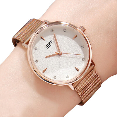 

IEKE88002 Steel Strap Women Stylish Luxury Brand Diamond Strip Ladies Quartz Watch