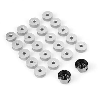 

Greensen Sewing Machine 20pcs Bobbins & 2pcs Bobbin Cases Part Accessories Tool Set