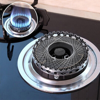 

Metal Gas Cooker Stove Torch Net Windproof Energy Saving Round Cover Mesh Case