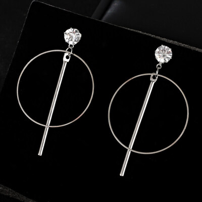 

EK491 New Fashion Elegant Bling Crystal Earrings for Women High Quality LOVE Hollow Heart Earring Jewelry Wedding Party Earrings