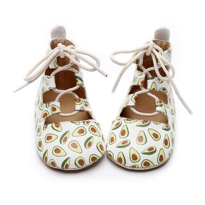 

Baby Girls Lace Up Shoes Newborn Infant Baby Girl Roman PU Leather Firstwalker Summer Pram Soft Sole Flat Shoes