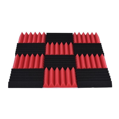 

12 Pack Studio Acoustic Foams Sponge Panels Tiles Absorption Sound Insulation Foam Triangle Flame-retardant High Density 30 30cm